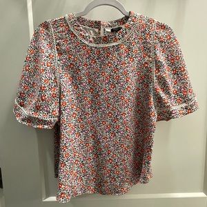 NWOT Ann Taylor Floral Top